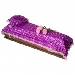 Комплект бархатный с золотым накатом Крест